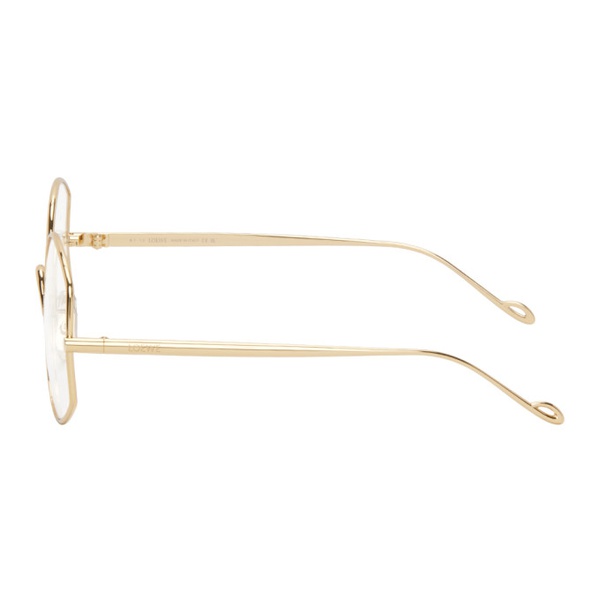 로에베 로에베 LOEWE Gold Refined Metal Glasses 241677F004002