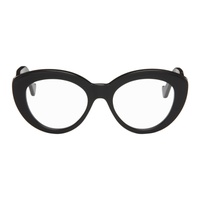 로에베 LOEWE Black Chunky Anagram Glasses 241677F004006