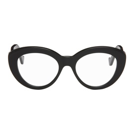 로에베 LOEWE Black Chunky Anagram Glasses 241677F004006