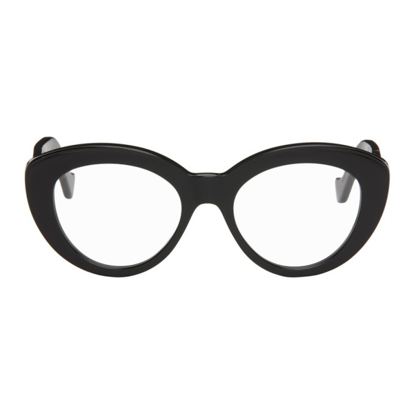 로에베 로에베 LOEWE Black Chunky Anagram Glasses 241677F004006