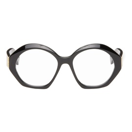 로에베 LOEWE Black Chunky Anagram Glasses 241677F004009