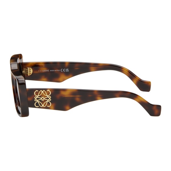 로에베 로에베 LOEWE Brown Rectangular Sunglasses 241677F005000