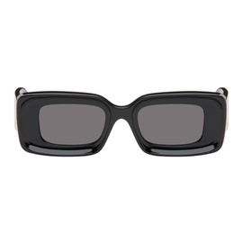 로에베 LOEWE Black Rectangular Sunglasses 241677F005001