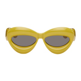 로에베 LOEWE Yellow Inflated Cateye Sunglasses 241677F005007
