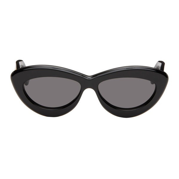 로에베 로에베 LOEWE Black Cateye Sunglasses 241677F005014