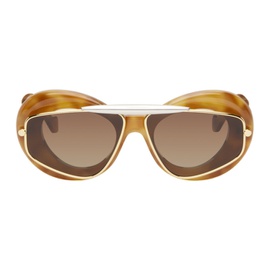 로에베 LOEWE Tortoiseshell Wing Double Frame Sunglasses 241677F005027