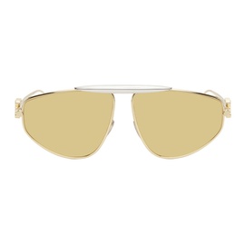 로에베 LOEWE Gold Spoiler New Aviator Sunglasses 241677F005038