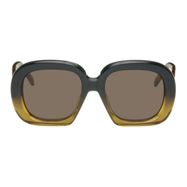 로에베 LOEWE Green Square Halfmoon Sunglasses 241677F005050