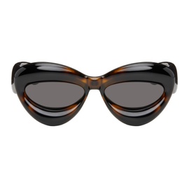 로에베 LOEWE Tortoiseshell Inflated Cat-Eye Sunglasses 241677F005062