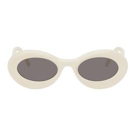 로에베 LOEWE 오프화이트 Off-White Loop Sunglasses 241677F005073