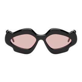 로에베 LOEWE Black Paulas Ibiza Geometric Bubble Sunglasses 241677F005079