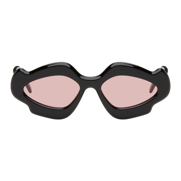 로에베 로에베 LOEWE Black Paulas Ibiza Geometric Bubble Sunglasses 241677F005079