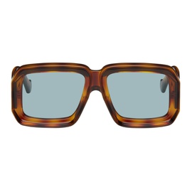 로에베 LOEWE Tortoiseshell Paulas Ibiza Diving Mask Sunglasses 241677F005085