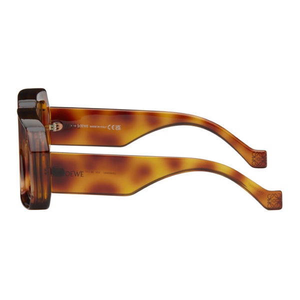 로에베 로에베 LOEWE Tortoiseshell Paulas Ibiza Diving Mask Sunglasses 241677F005085