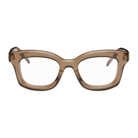 로에베 LOEWE Brown Square Glasses 241677M133002
