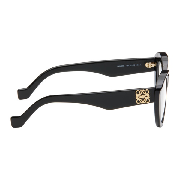 로에베 로에베 LOEWE Black Chunky Anagram Glasses 241677M133006