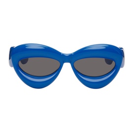 로에베 LOEWE Blue Inflated Cat-Eye Sunglasses 241677M134004