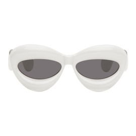 로에베 LOEWE Gray Inflated Cat-Eye Sunglasses 241677M134007