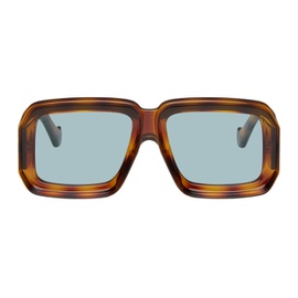로에베 LOEWE Tortoiseshell Paulas Ibiza Dive In Mask Sunglasses 241677M134012