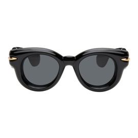 로에베 LOEWE Black Inflated Round Sunglasses 241677M134013