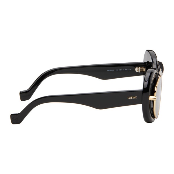 로에베 로에베 LOEWE Black Wing Double Frame Sunglasses 241677M134026