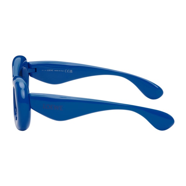 로에베 로에베 LOEWE Blue Inflated Goggle Sunglasses 241677M134041