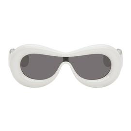 로에베 LOEWE White Inflated Goggle Sunglasses 241677M134042