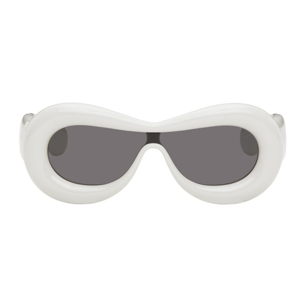 로에베 로에베 LOEWE White Inflated Goggle Sunglasses 241677M134042