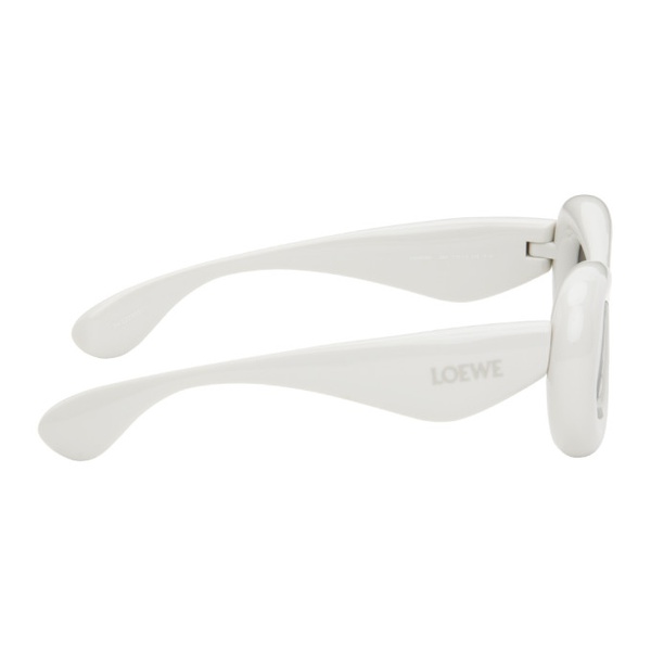 로에베 로에베 LOEWE White Inflated Goggle Sunglasses 241677M134042