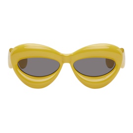 로에베 LOEWE Yellow Inflated Cat-Eye Sunglasses 241677M134044