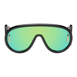 로에베 LOEWE Black Wave Mask Sunglasses 241677M134049