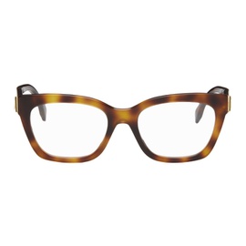 펜디 Fendi Tortoiseshell Square Glasses 241693F004009