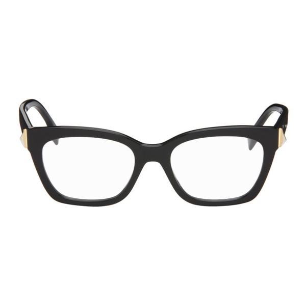 펜디 펜디 Fendi Black Square Glasses 241693F004010