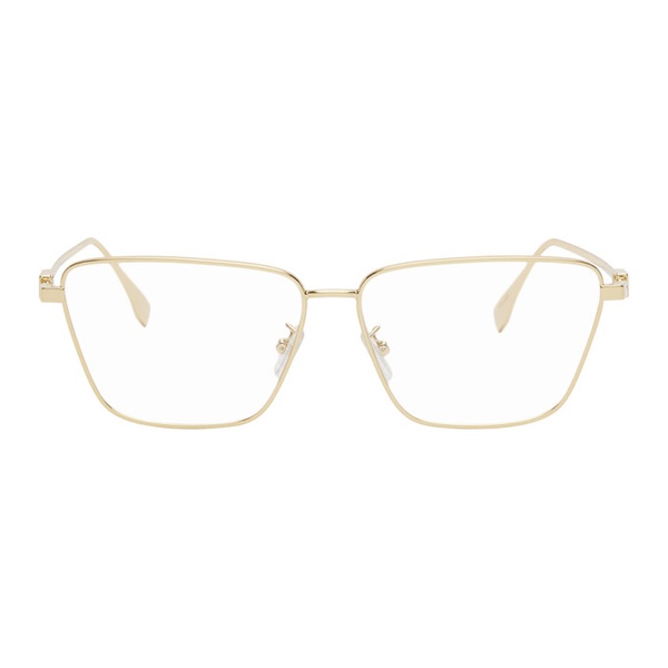 펜디 펜디 Fendi Gold Baguette Glasses 241693F004017
