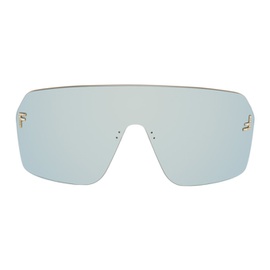 Gold 펜디 Fendi First Crystal Sunglasses 241693F005001