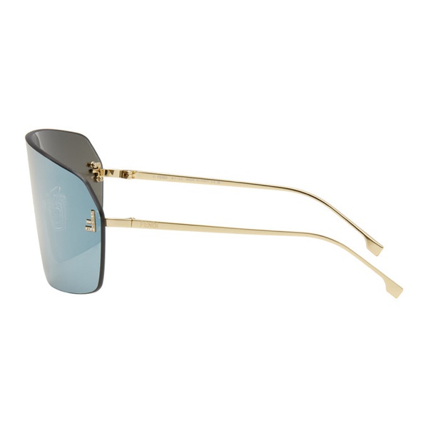 펜디 Gold 펜디 Fendi First Crystal Sunglasses 241693F005001