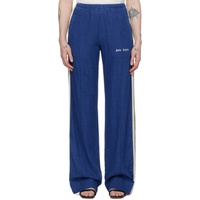 팜엔젤스 Palm Angels Blue Embroidered Track Pants 241695F087003