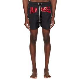 팜엔젤스 Palm Angels Black PA City Swim Shorts 241695M193004