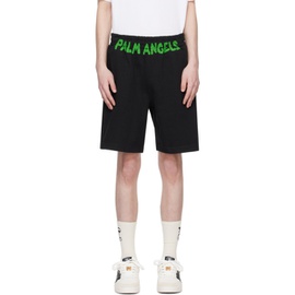 팜엔젤스 Palm Angels Black Printed Shorts 241695M193015