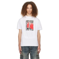 팜엔젤스 Palm Angels White Ski Club Classic T-Shirt 241695M213018
