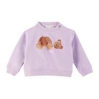 팜엔젤스 Palm Angels Baby Purple PA Bear Sweatshirt 241695M690003