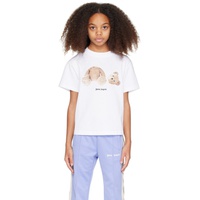팜엔젤스 Palm Angels Kids White Bear T-Shirt 241695M703009