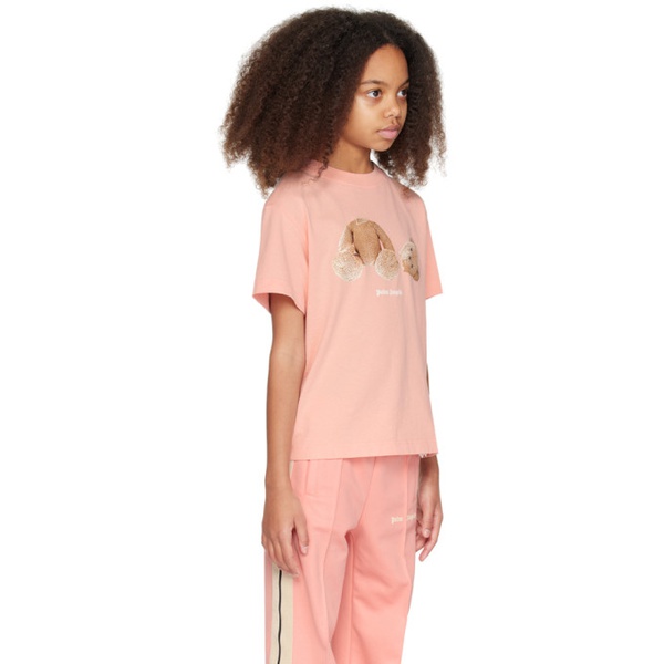  팜엔젤스 Palm Angels Kids Pink Bear T-Shirt 241695M703019