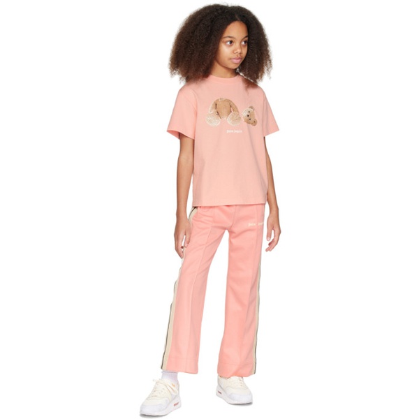  팜엔젤스 Palm Angels Kids Pink Bear T-Shirt 241695M703019