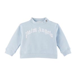 팜엔젤스 Palm Angels Baby Blue Printed Sweatshirt 241695M718000