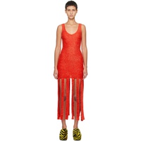 SIMONMILLER Red Tira Maxi Dress 241708F055001