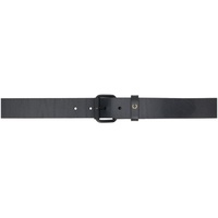 Fred Perry Black Burnished Leather Belt 241719M131000