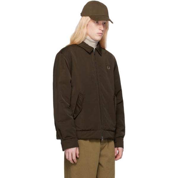  Fred Perry Brown Zip Through Jacket 241719M180003