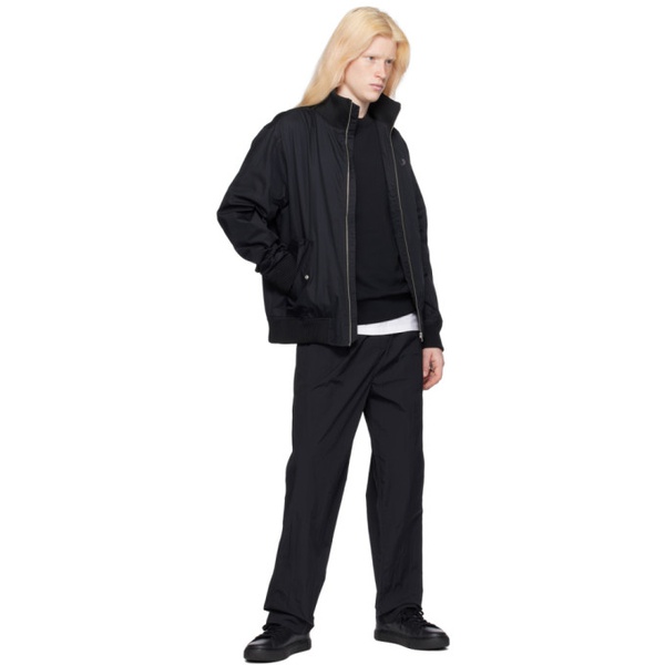  Fred Perry Black Tennis Jacket 241719M180004