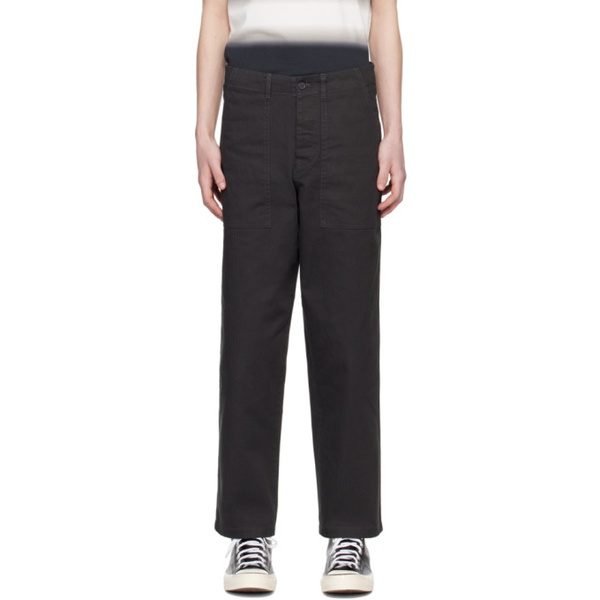 Fred Perry Gray Utility Trousers 241719M191003
